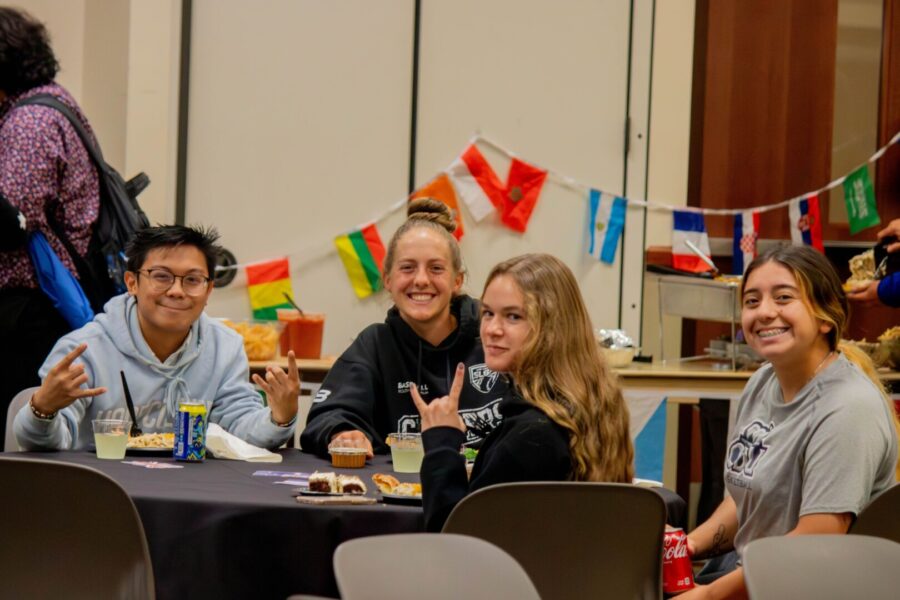 Students enjoy the delicious dishes offered at the international bruncheon Oct. 24.