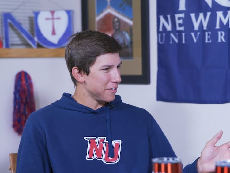 Munn shares the connections he's made by living on campus in the residence halls at Newman University.