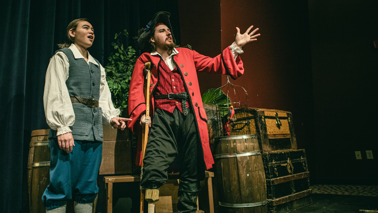 Students of Newman University will conquer the stage in "Treasure Island" March 1-3.