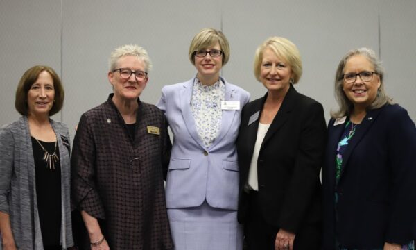 Presidents from Newman University, Friends University, Southwestern College, Butler Community College and Cowley College come together to announce a new partnership to help address Kansas teacher shortage