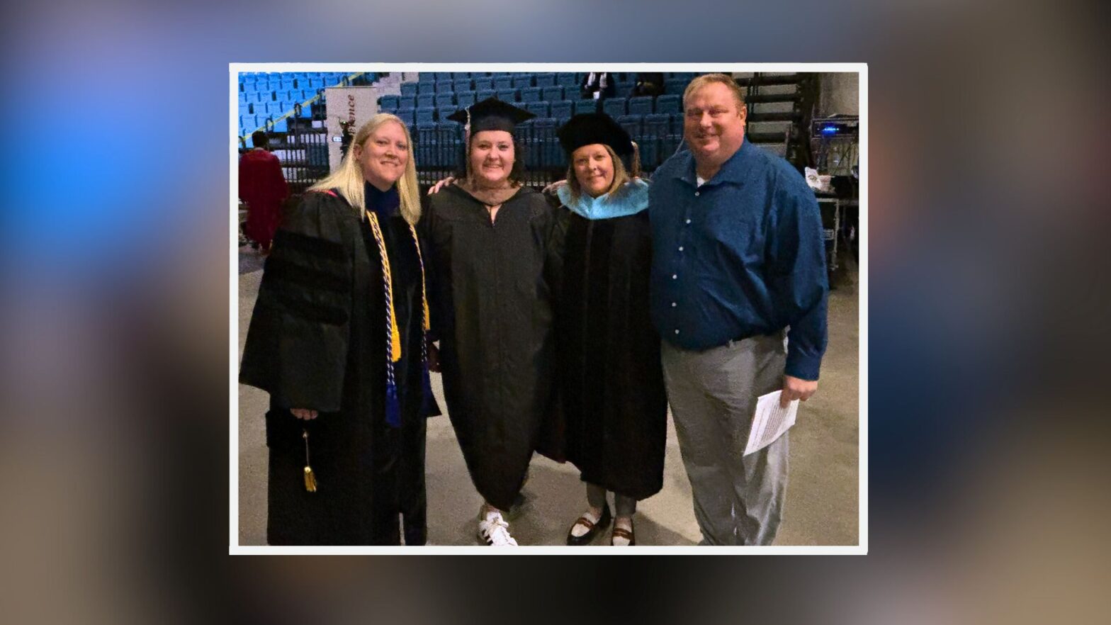 (From left to right) Jill Fort (Associate Vice President of Academic Affairs), Tiffany Webster (Outreach Student Success Coordinator), Jessica Bird (Dean of the School of Education and Social Work) and Alden Stout (Vice President of Academic Affairs).