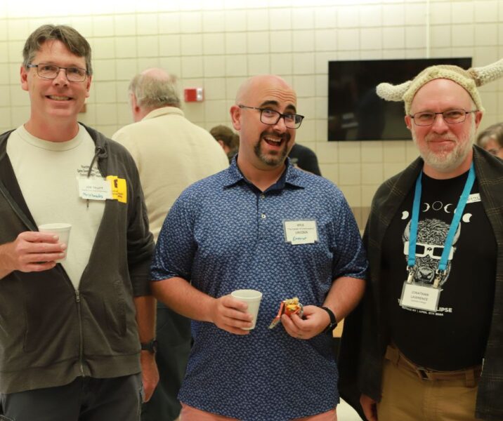 (From left to right) Jonathan Truitt, Ph.D., of Central Michigan University; Kyle Lincoln, Ph.D., of Southeastern Oklahoma State University; and Jonathan Lawrence, Ph.D., of Canisius University in Buffalo, New York.