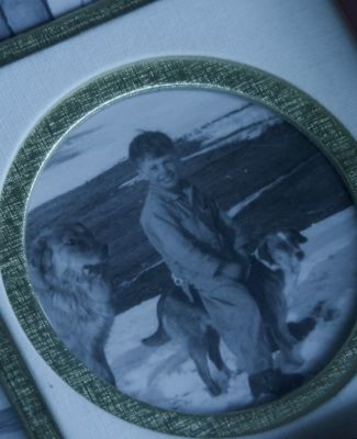 A young Welk in with his dogs in North Dakota