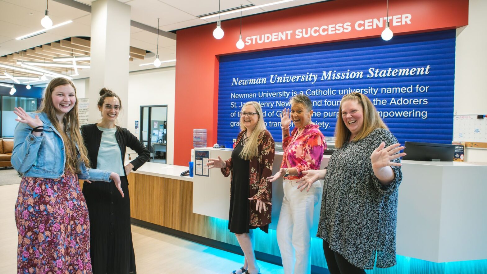 (From left to right) The Student Success team is composed of Ivy Annen, Madeline Vardell, Jeannie Ross, Lawna Kurtyka and Maggie Slack.