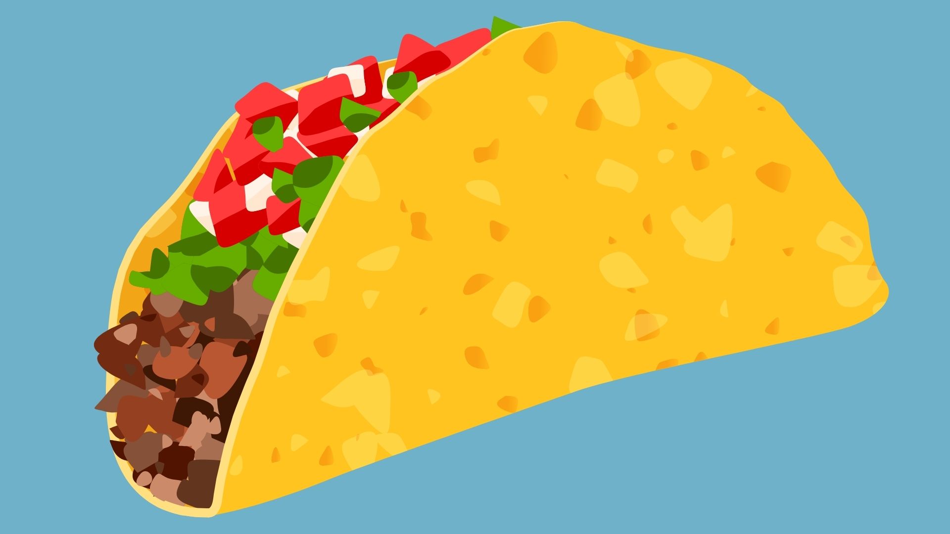 illustration of a taco