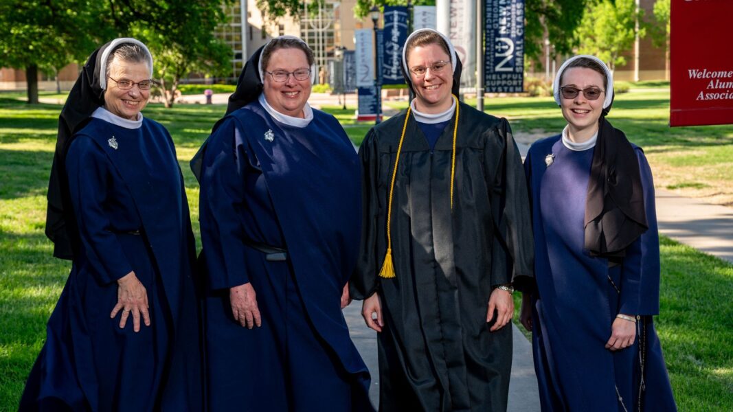 (From left to right) Sisters of the Immaculate Heart of Mary: Sister Mary Catherine, Mother Cecilia Marie, Sister Julian Marie and Sister Maria Cabrini.