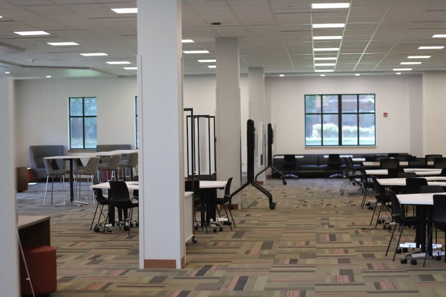 "After" images of the learning commons.