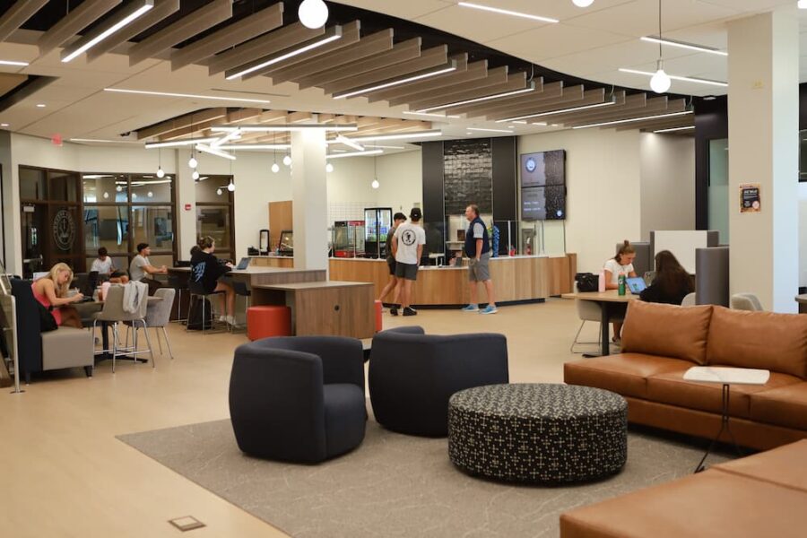 Students study, meet and collaborate in the Student Success Center.