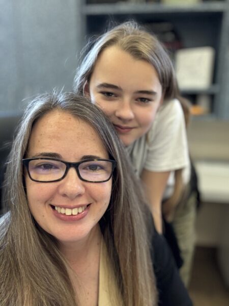 Hollingsworth with her daughter, Ember Lee.