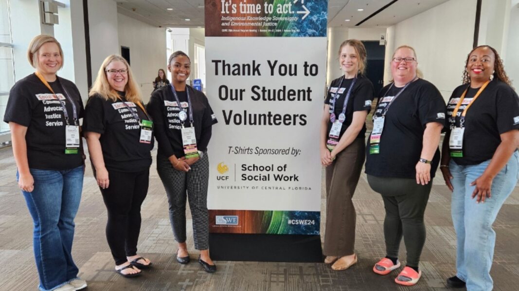 (From left to right) Students Giefer, Thomas, Goode, Breaux, Garner and Walker.