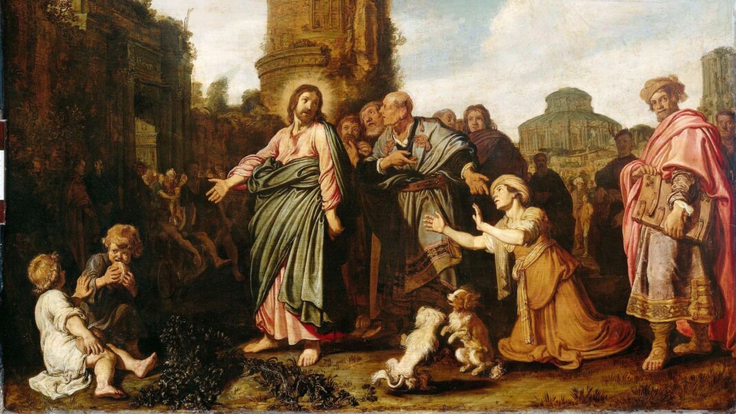 An illustration of Jesus teaching 