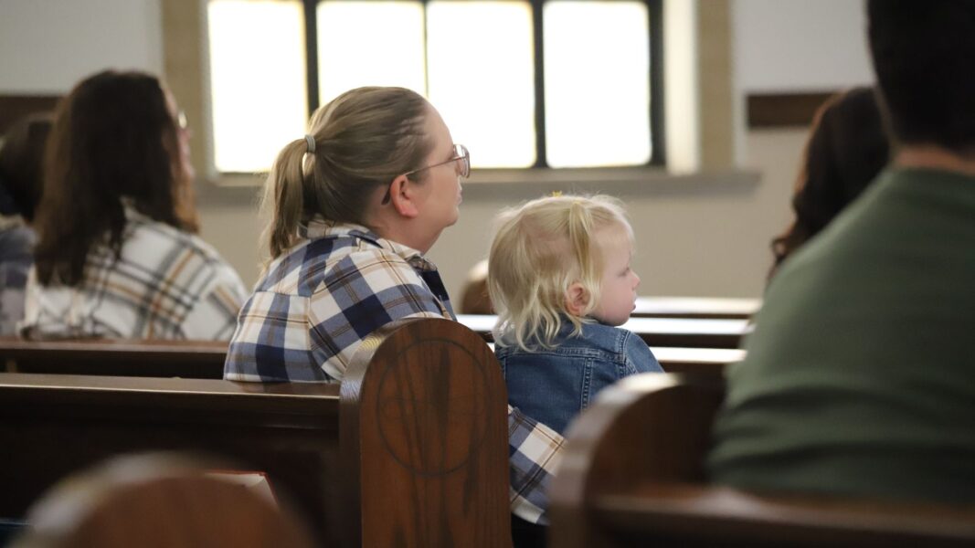 Food Services Director Kelli Griffin attends the fall concert with her granddaughter in support of Lotsu-Morgan.