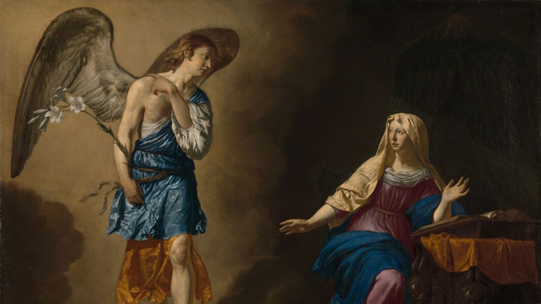 The angel Gabriel appears unto Mary