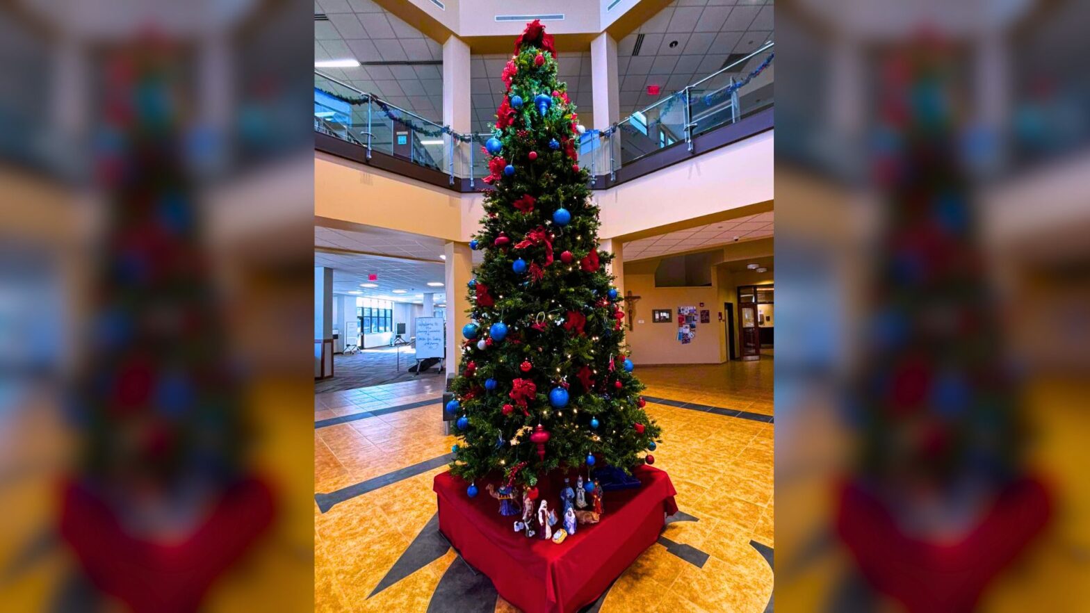 Newman University Christmas tree