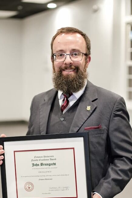 Brungardt with his award