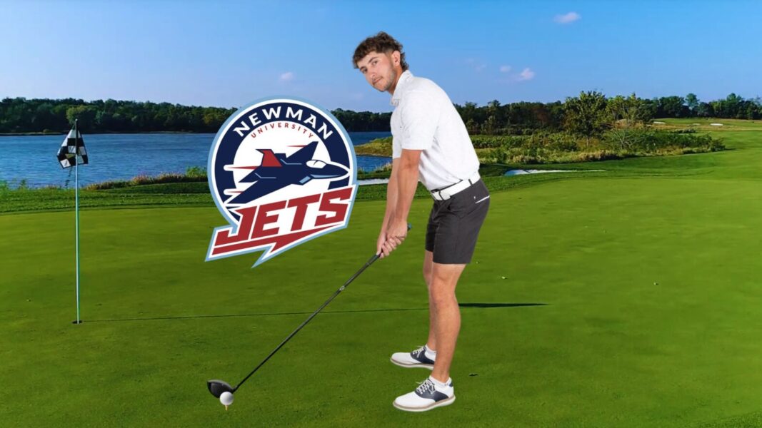 Chase Martel pictured in front of the Sycamore Ridge Golf Course in Spring Hill, Kansas.