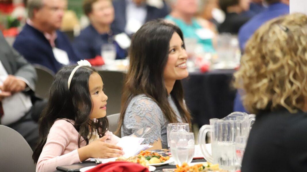 Kristopher Gupilan's family at the Newman Legacy Awards