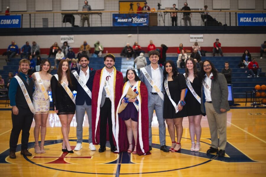 (From left to right) The 2025 homecoming court consisted of Molina, Johnson, Zeikidze, Mounir, Cordova, Fuentes, Bramati, Canez, Griffiths and Cubias.