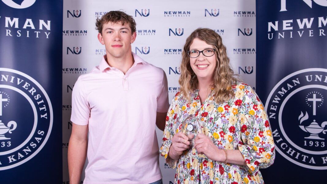 Lies with her son, Wyatt