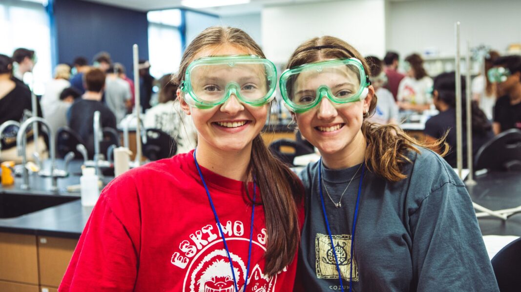 (From left to right) Meng and Clark of Goddard High School participated in Newman's 2025 ISSP.