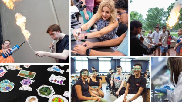 Participants of the 2025 ISSP at Newman University gained a variety of hands-on research experiences during the weeklong camp.