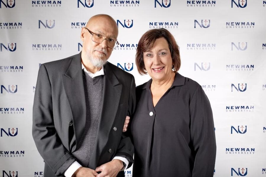 Lugo-Baez and her husband at the 2024 Faculty Excellence Awards Banquet