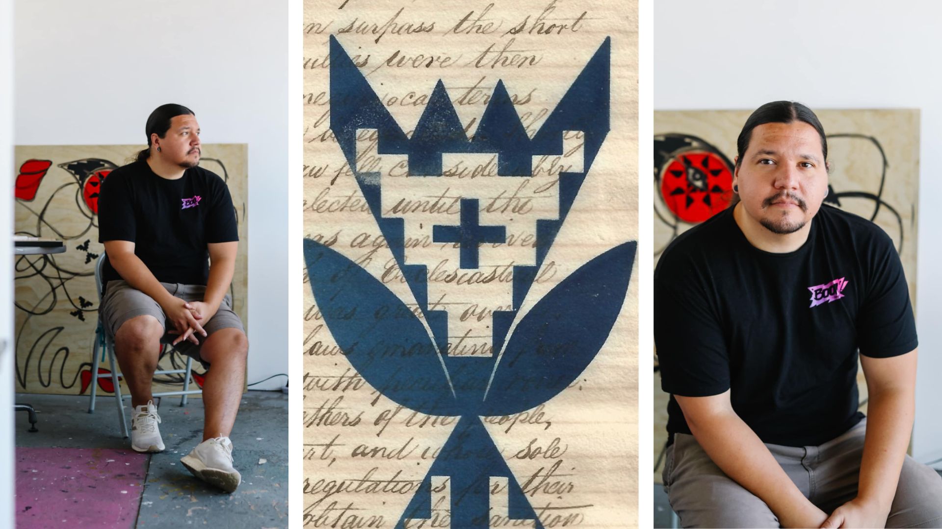 “Geo-Floral” by artist Taiomah Rutledge