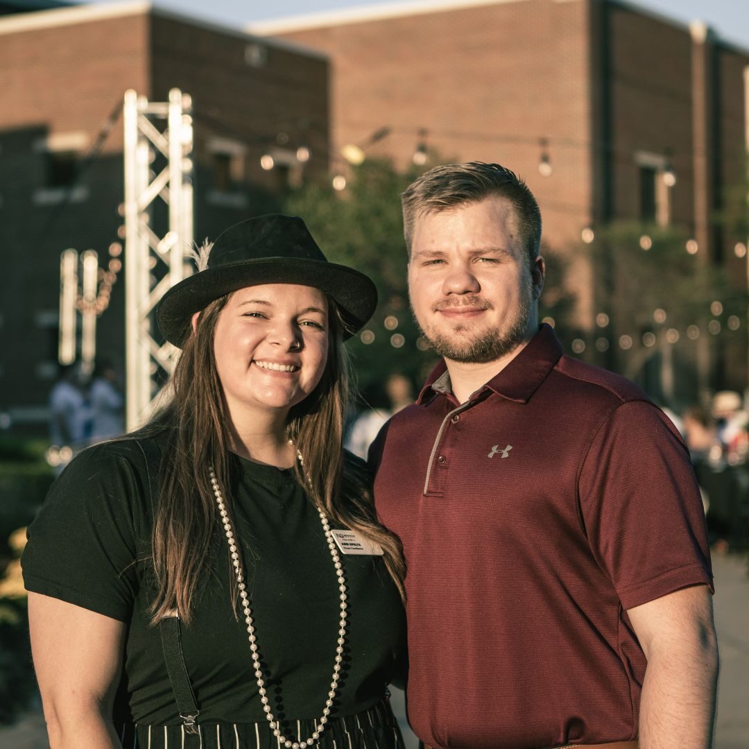 Spelts with her husband