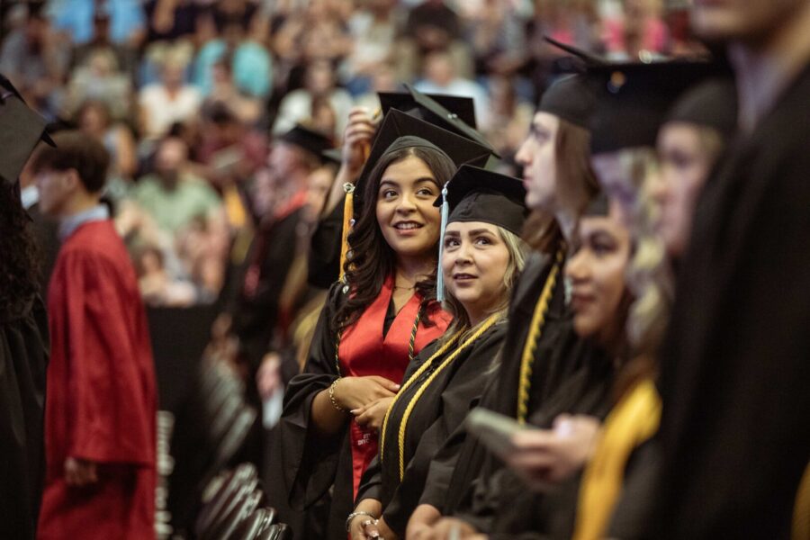 Pictured Rodriguez at graduation