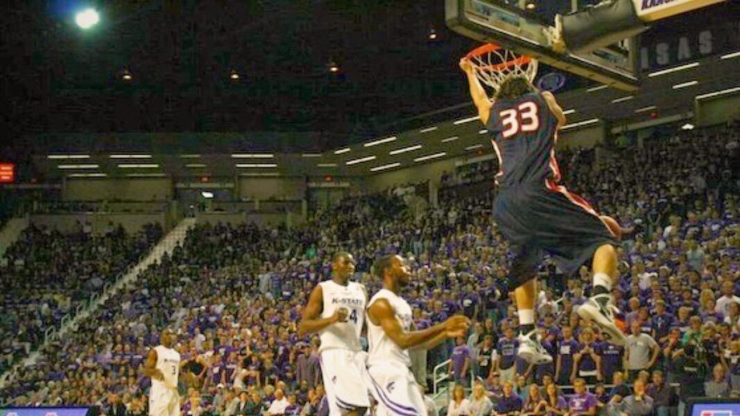 Berry dunking away at Kansas State for Newman