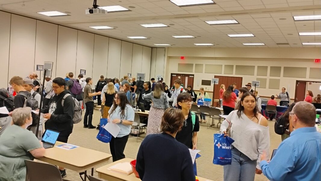 Students participate in Newman's 2025 Resource Fair.
