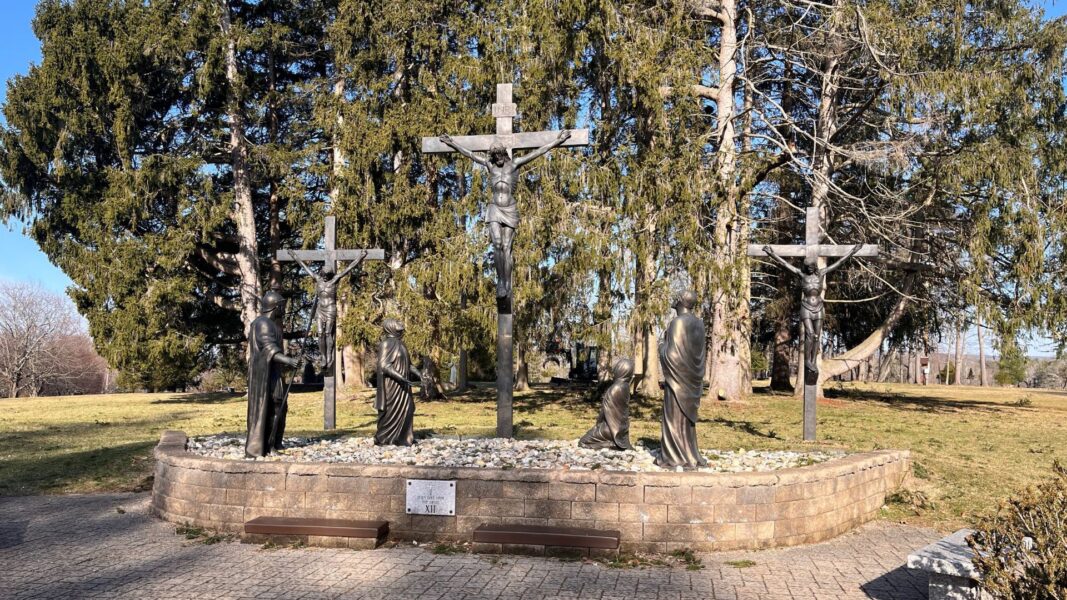 A portion of the life-sized Stations of the Cross in Stockbridge, Massachusetts