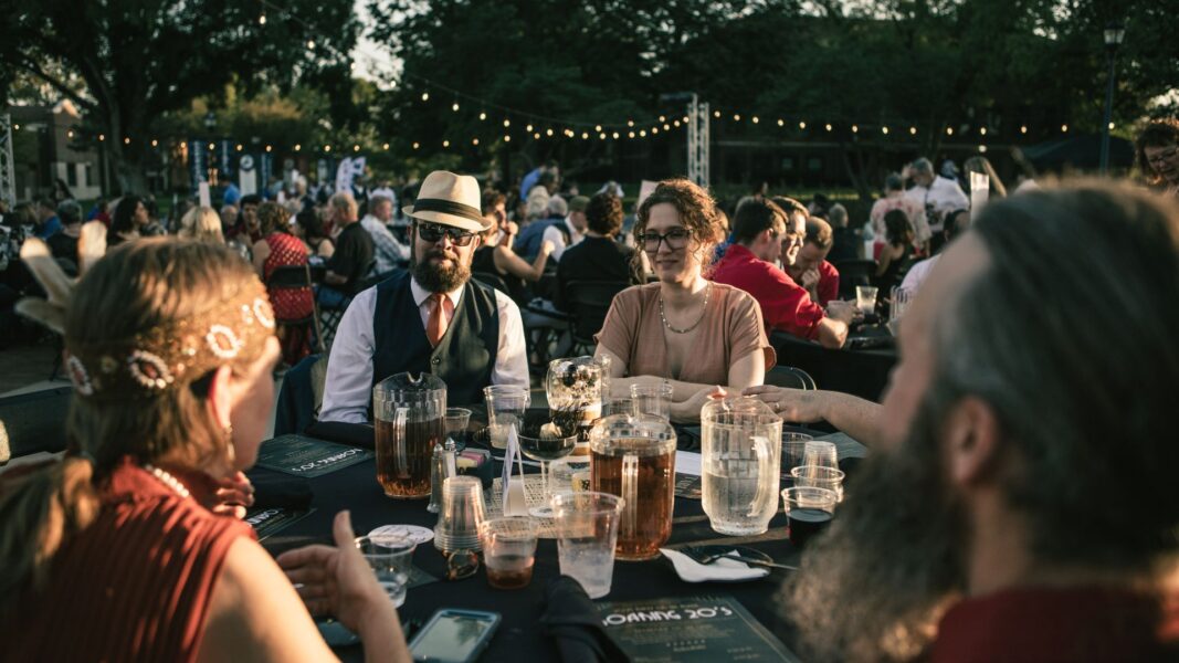 Every table was filled during the 2025 Party on the Plaza.