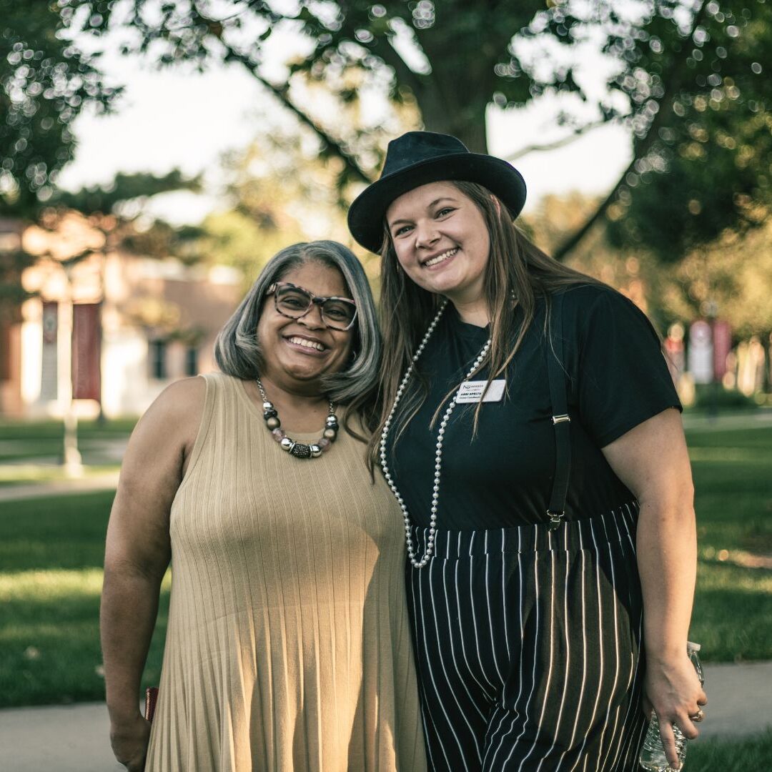 (From left to right) Advanced Standing Coordinator Candace Murphy and Events Coordinator Abbi Spelts