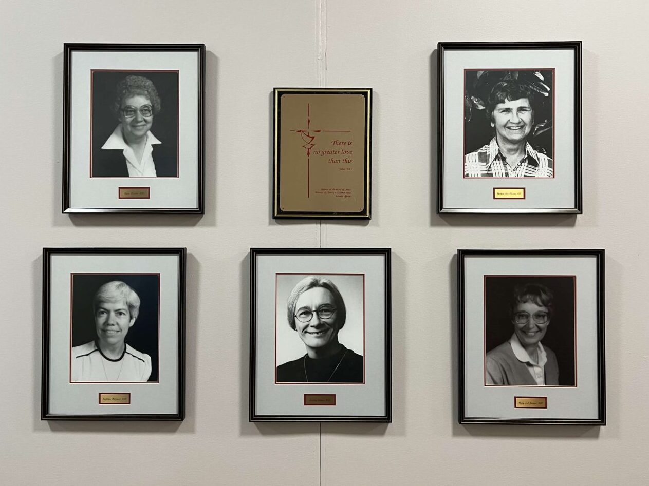 Pictures the five sisters pictures on the wall of Wichita ASC Center