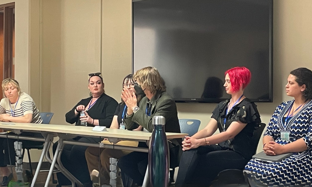 Isabel Porres (far right) at the American Academy of Religion’s Regional Conference was held at the University of Denver in the Rocky Mountain-Great Plains area on March 28, 2025