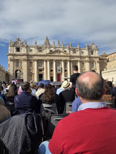 Thousands gather in St. Peter's Square for Mass celebrated by Pope Leo XIV.