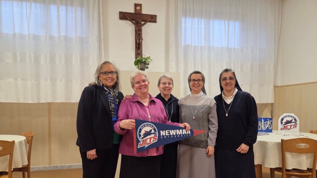 Jagger with the ASC sisters in Rome