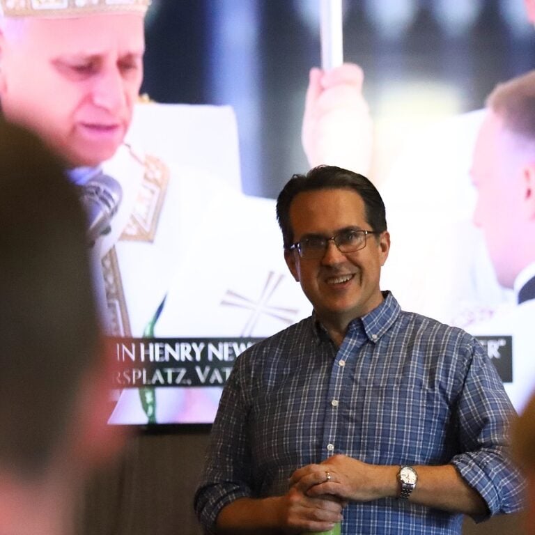 Newman community members gathered for a St. Newman lunch party Nov. 3.