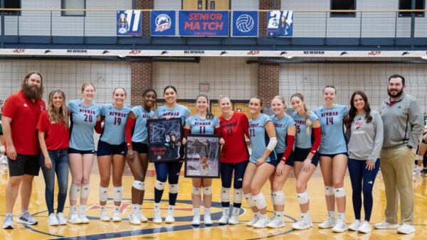 Senior match for Women's Volleyball (courtesy photo: Richard Rico)