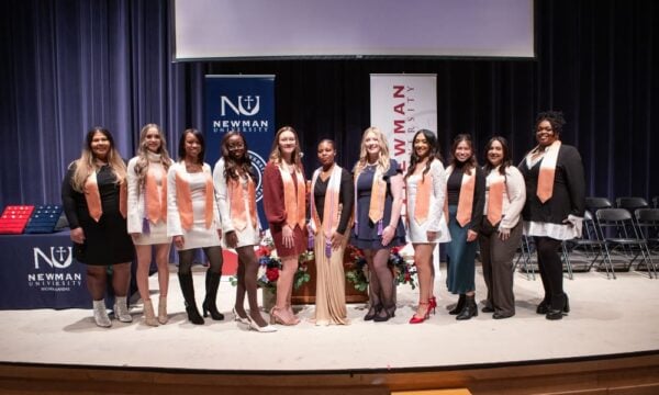 Members of the recent Respiratory Care cohort are part of Newman's 2025 Fall graduate class