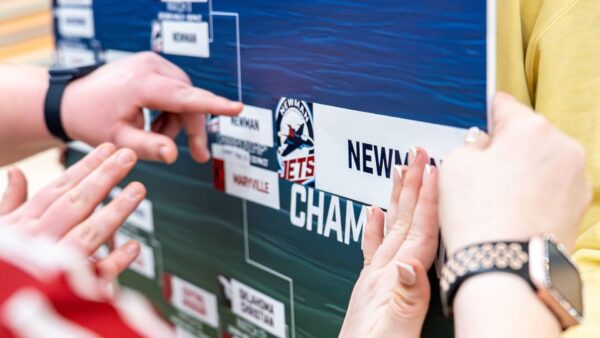 The Newman women's team won the GLVC conference, securing them a spot at nationals. (Courtesy photo: GLVC)