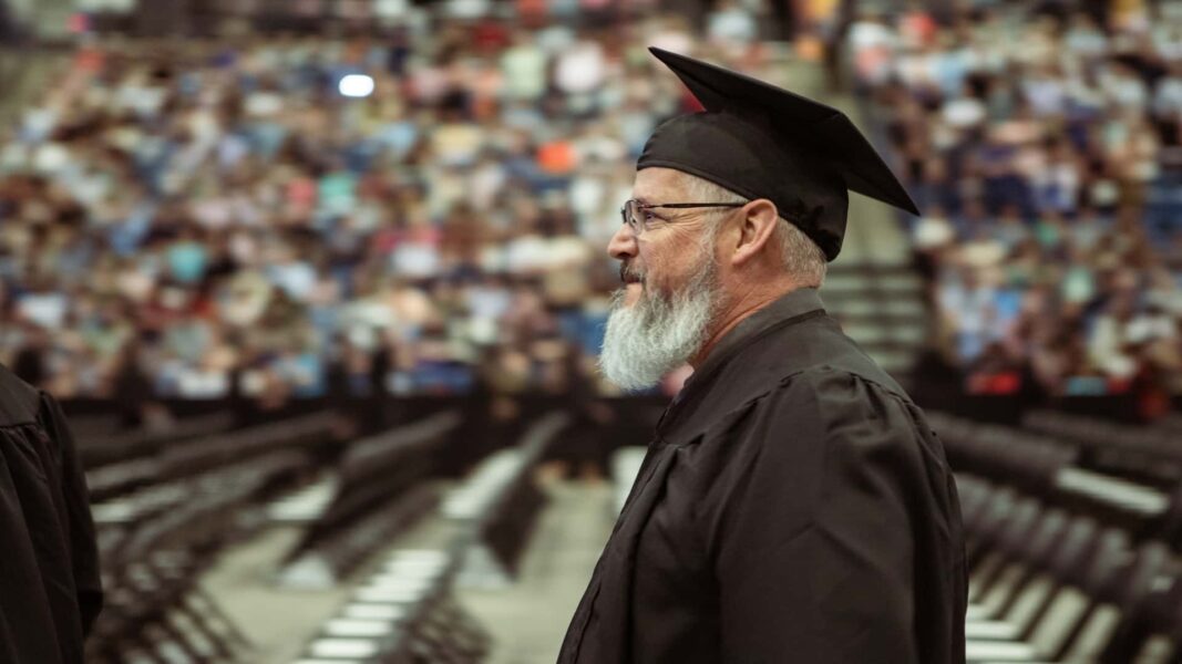 Darnell in cap at graduation