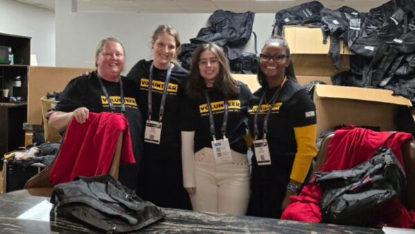 MSW students Tera Moore, Rachel Breaux, Rebecca Honeyman and Lauryn Goode at the Council on Social Work Education Annual Conference
