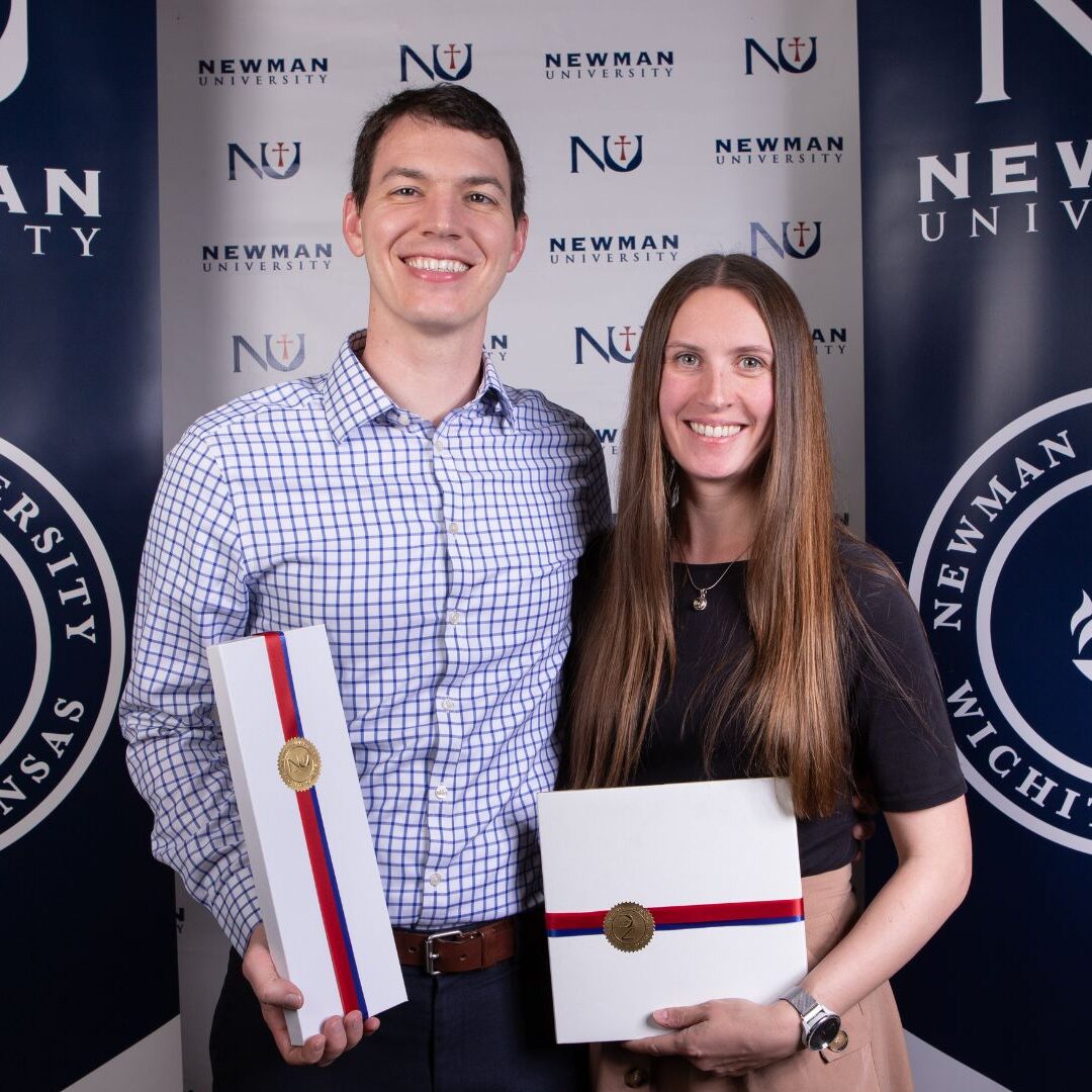 Several new donors were inducted into Newman's giving societies.