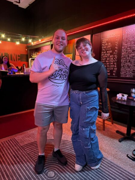 Jones won first place during the first night of the improv competition.