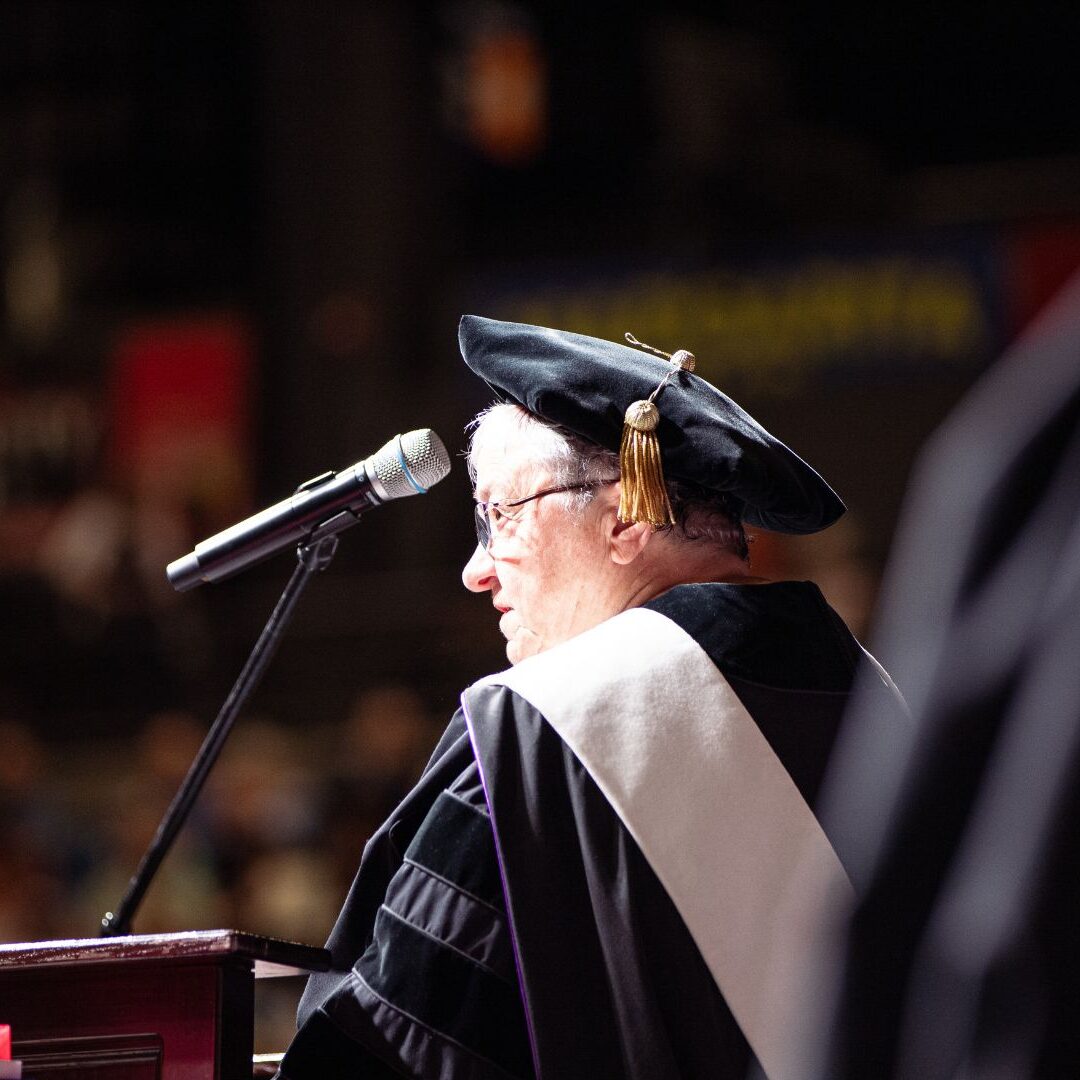 Bergkamp delivered the 2026 commencement address.