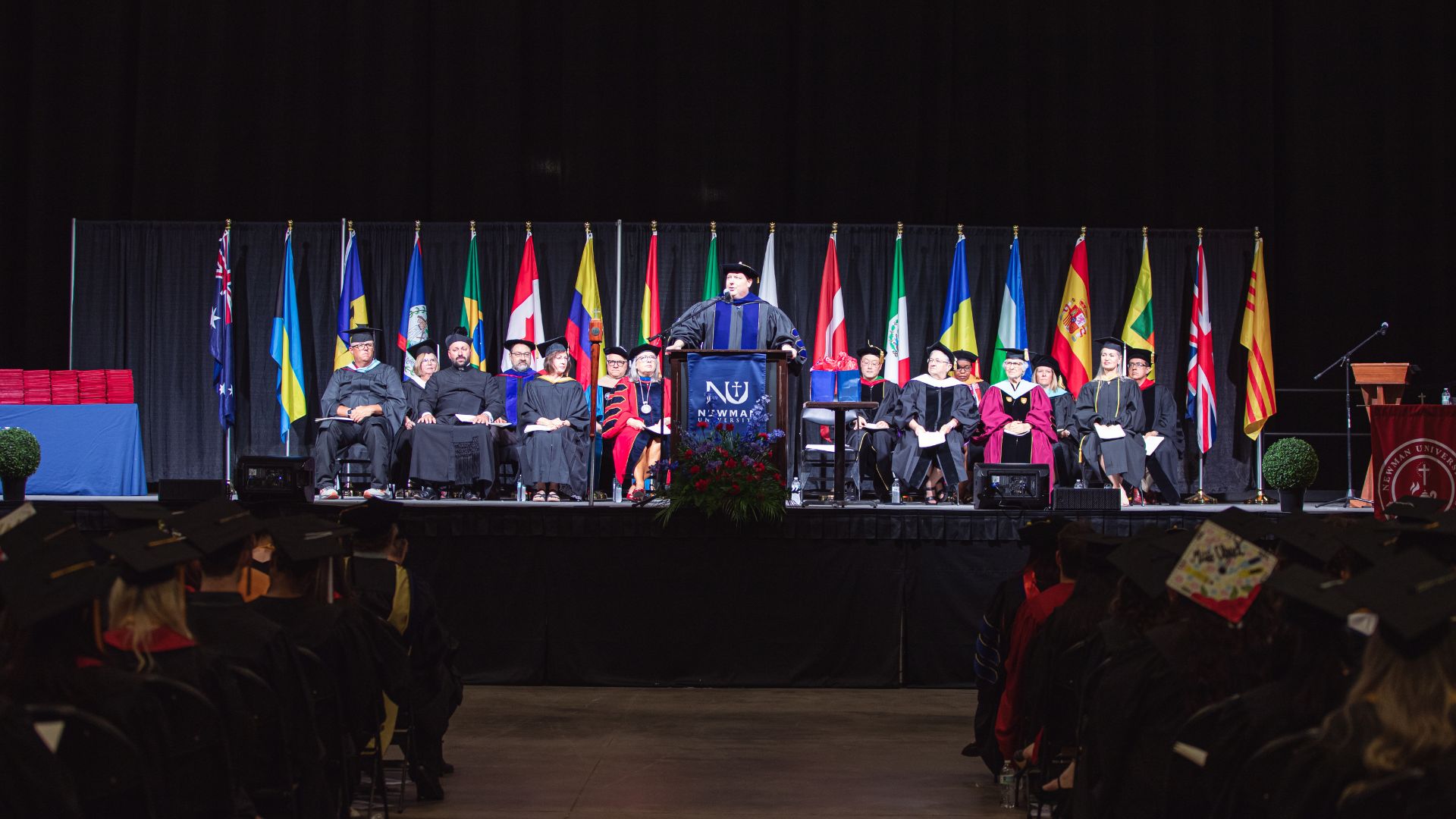 Stout on the commencement stage