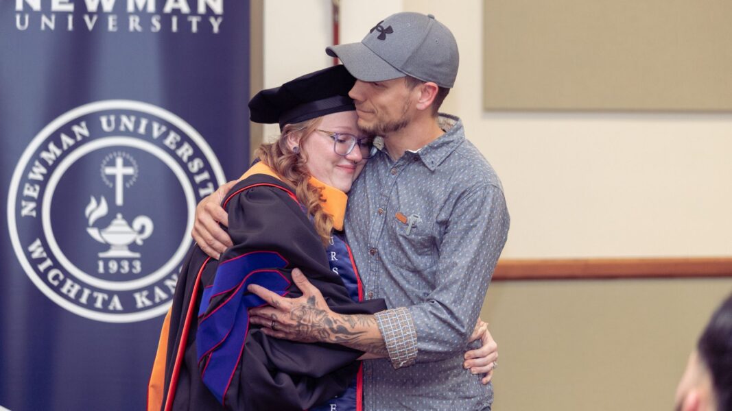 Graduates were "hooded" by family members during the DNAP ceremony.