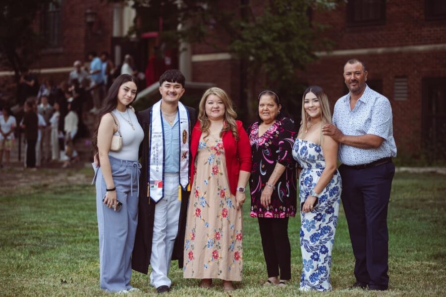 Morales-Diaz and his family attended the Baccalaureate Mass on May 15.